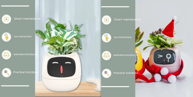 Smart Planter with AI | Fun Expressions & Easy Plant Care