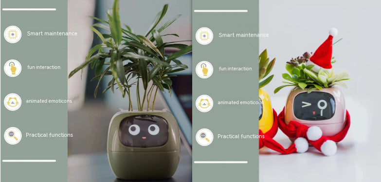 Smart Planter with AI | Fun Expressions & Easy Plant Care