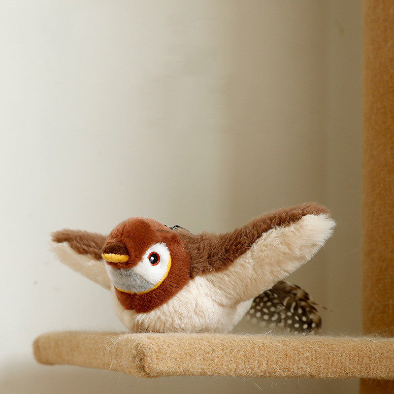 Interactive Pet Plush Toy | Electric Fish & Bird Fun