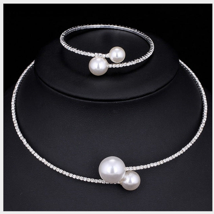 Large And Small Pearls Open Female Online Influencer Bracelet