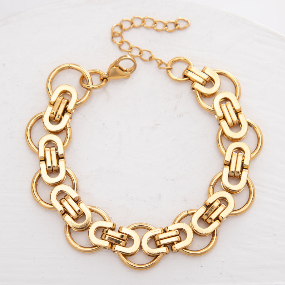 Thick Type Titanium Steel Bracelet Personality High Sense