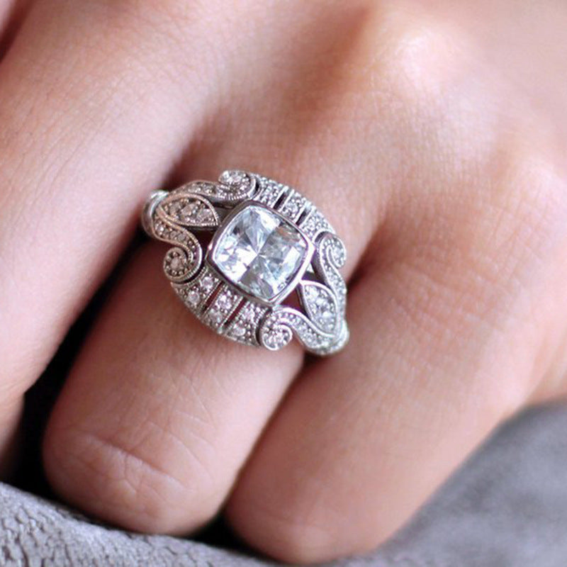 Fashion Ring Women's Micro-inlaid Full Diamond