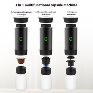 Portable Coffee Grinder & Maker | 3-in-1 Espresso Machine