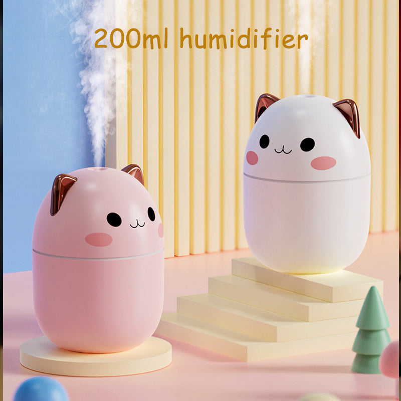 Cute Cat Air Humidifier | Silent USB Aroma Purifier