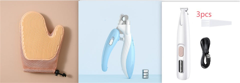 LED Dog Paw Trimmer | Waterproof Grooming Clippers