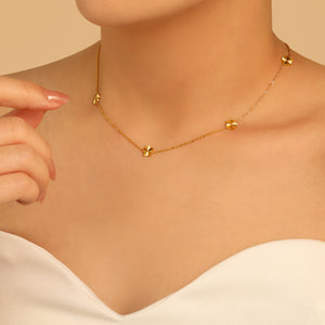 Special-interest Design Small Flowers Clavicle Chain