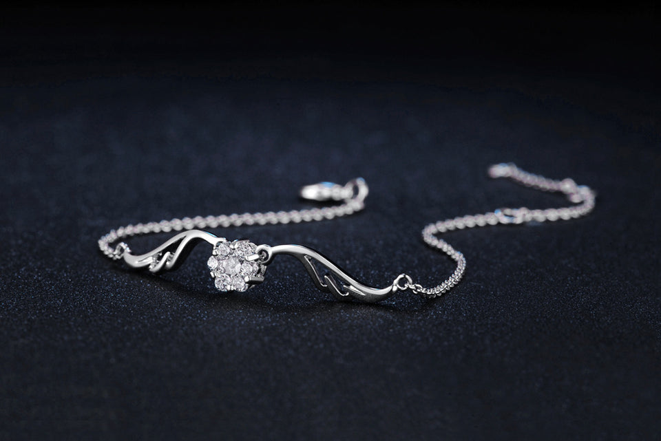 Angel Wings Zircon Micro-inlaid Plated Bracelet