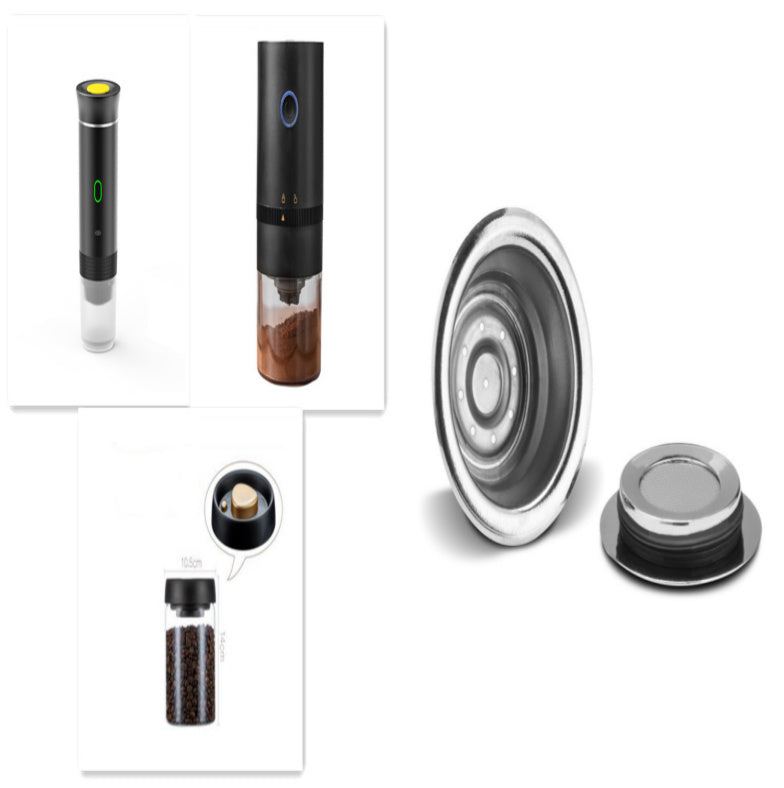 Portable Coffee Grinder & Maker | 3-in-1 Espresso Machine