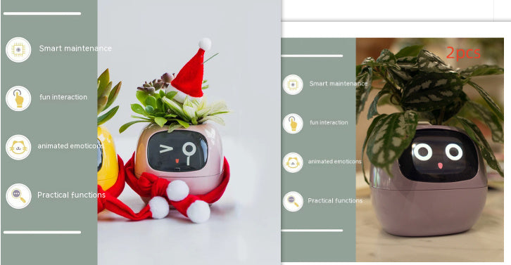 Smart Planter with AI | Fun Expressions & Easy Plant Care