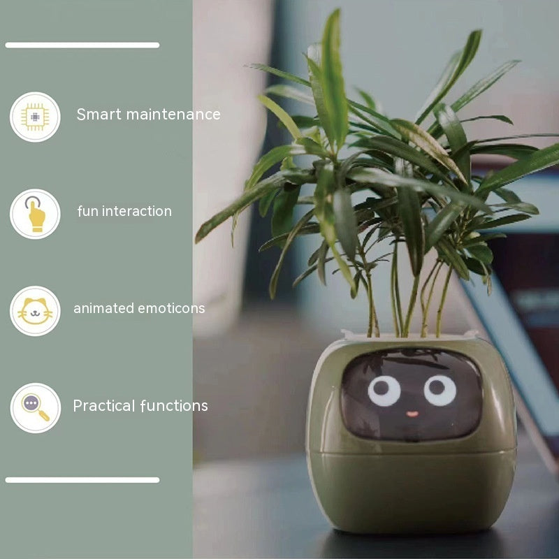 Smart Planter with AI | Fun Expressions & Easy Plant Care