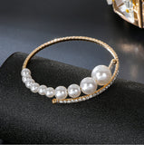 Large And Small Pearls Open Female Online Influencer Bracelet