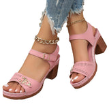 Summer Plus Size High Heel Sandals