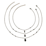 Retro Gothic Blood Drop Tassel Necklace Simulation Blood Drop
