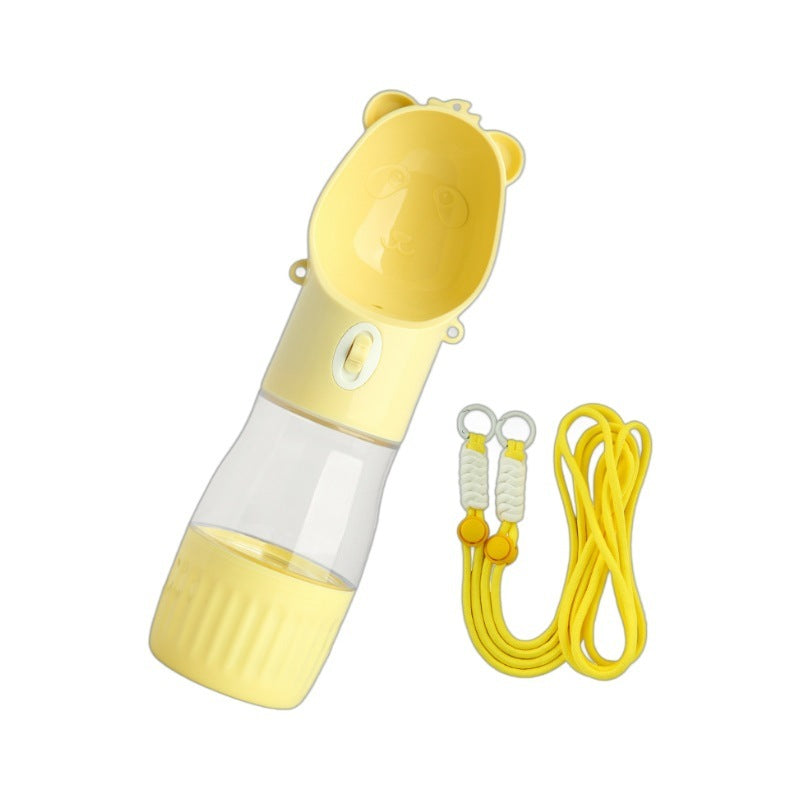 2-in-1 Portable Dog Water Bottle with Food Container