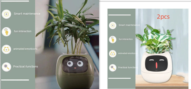 Smart Planter with AI | Fun Expressions & Easy Plant Care