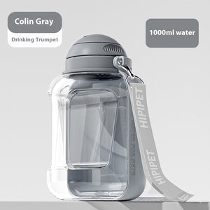 2-in-1 Pet Water Bottle & Bowl | Travel Dispenser