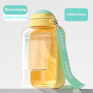 2-in-1 Pet Water Bottle & Bowl | Travel Dispenser