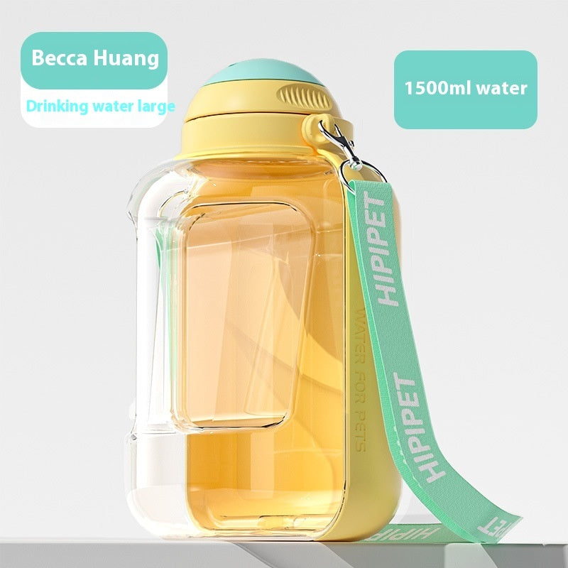 2-in-1 Pet Water Bottle & Bowl | Travel Dispenser