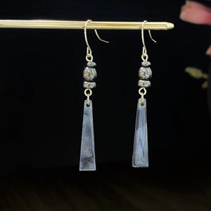 Long Ear Hook Antique Style Tassel Water Drop Eardrops