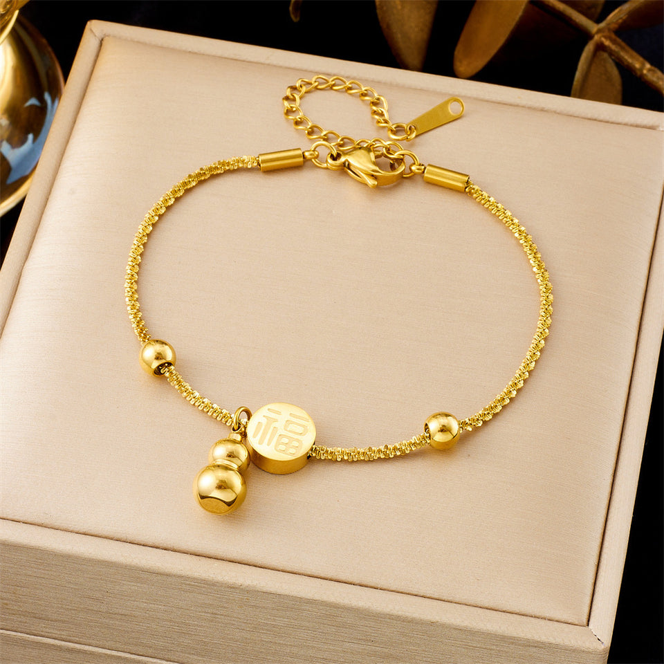 All-matching Ins Gold Fashion Ornament Bracelet