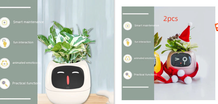Smart Planter with AI | Fun Expressions & Easy Plant Care