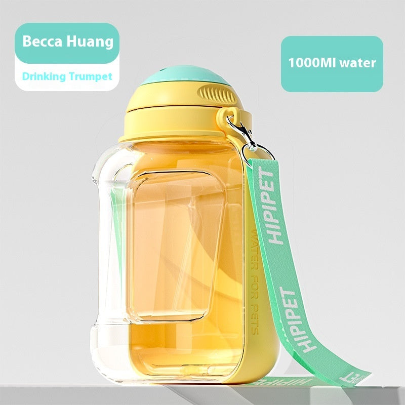 2-in-1 Pet Water Bottle & Bowl | Travel Dispenser
