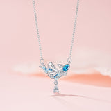 Butterfly Fish Necklace Female Zircon Clavicle Chain