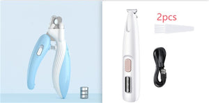 LED Dog Paw Trimmer | Waterproof Grooming Clippers