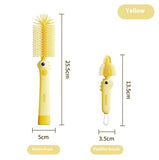 Little Dinosaur Two-in-one Soft Silicone Cup Brush Cleaning Brush