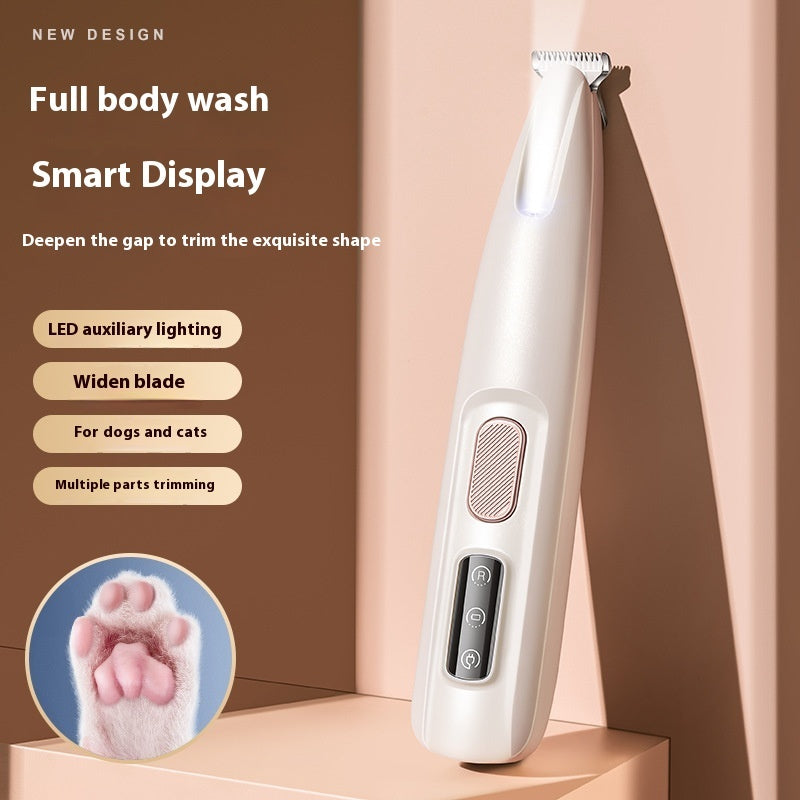 LED Dog Paw Trimmer | Waterproof Grooming Clippers