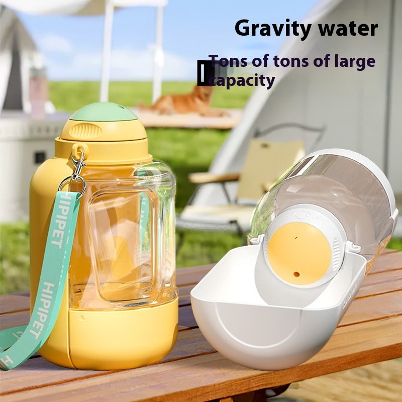 2-in-1 Pet Water Bottle & Bowl | Travel Dispenser
