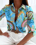 Fashion Long Sleeve Printed Shirt