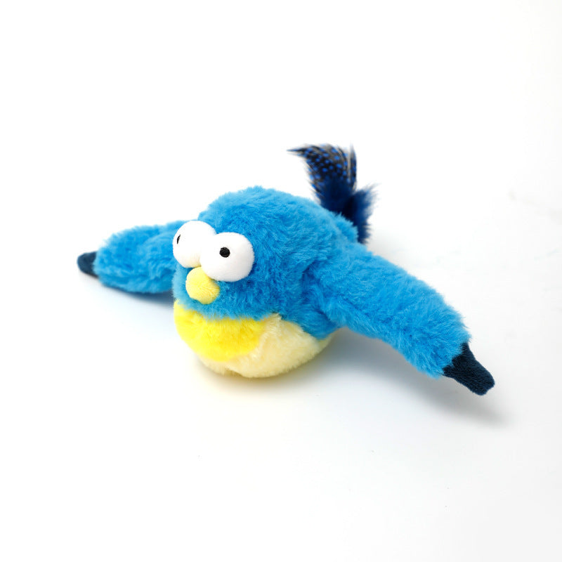 Interactive Pet Plush Toy | Electric Fish & Bird Fun