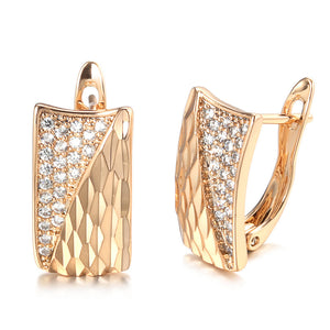 Women's Simple Creative Geometric Zircon Earrings