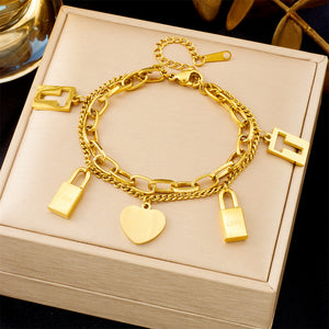 All-matching Ins Gold Fashion Ornament Bracelet