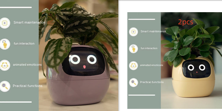 Smart Planter with AI | Fun Expressions & Easy Plant Care