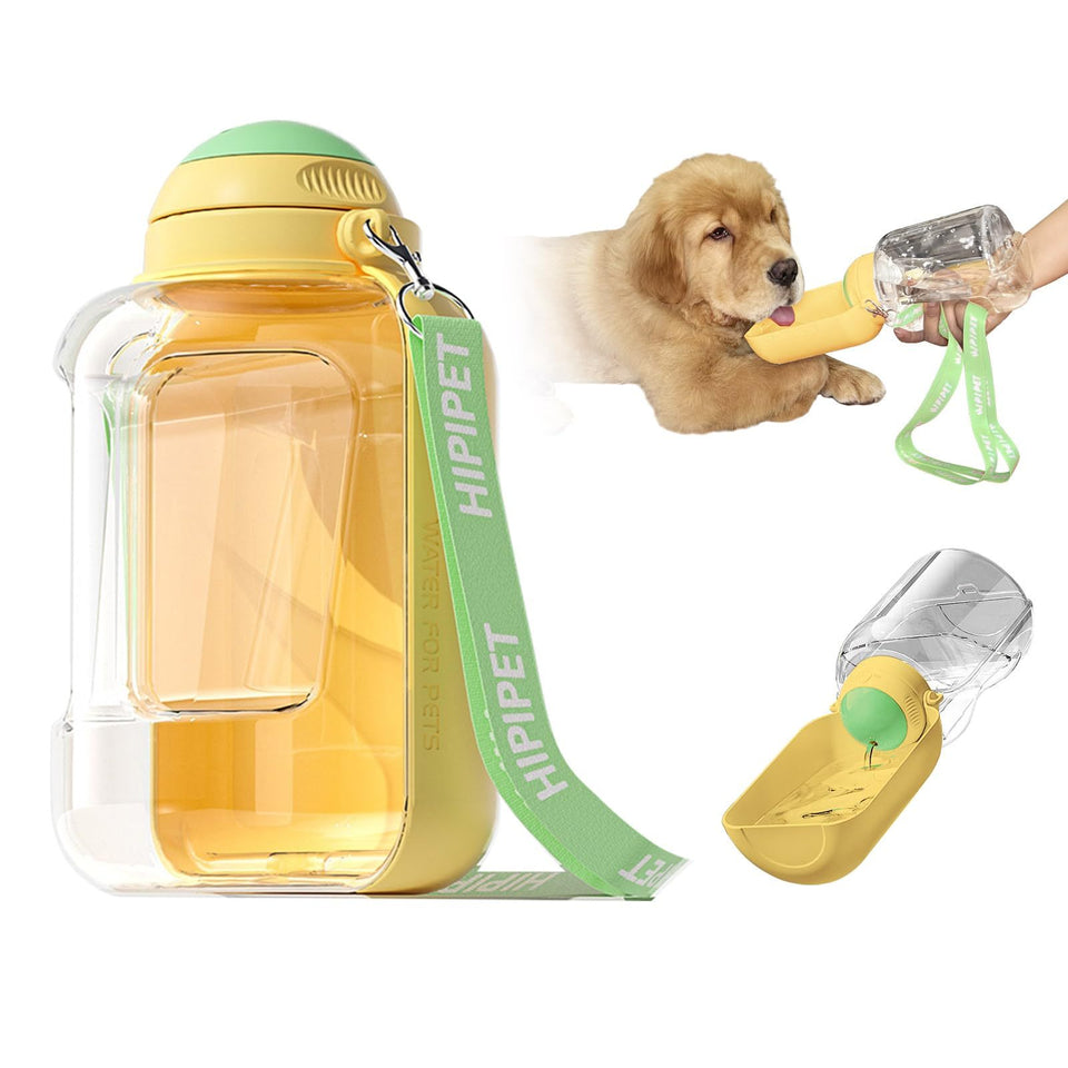 2-in-1 Pet Water Bottle & Bowl | Travel Dispenser