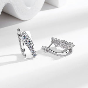 Versatile Creative Geometric Zircon Earrings For Women
