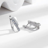 Versatile Creative Geometric Zircon Earrings For Women