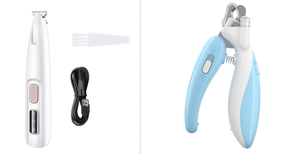 LED Dog Paw Trimmer | Waterproof Grooming Clippers