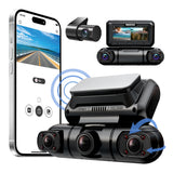 360° Dash Cam | 4-Channel Car Camera with GPS & Night Vision