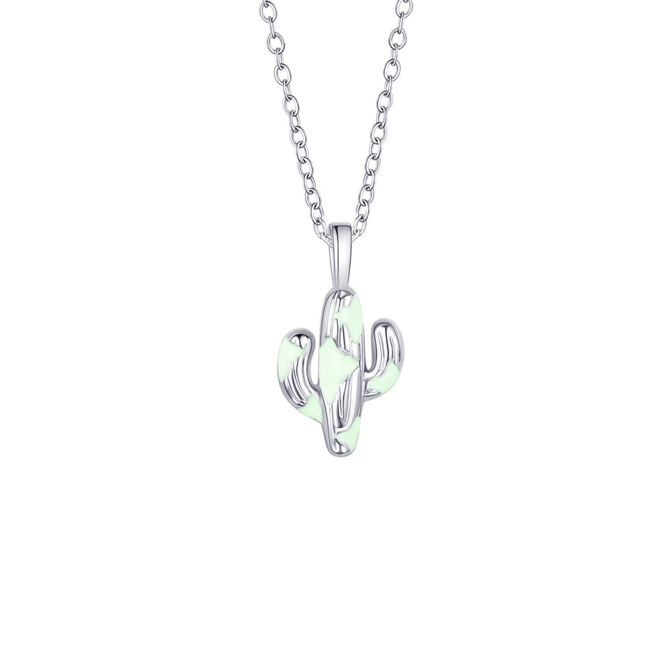 Women's Cactus Stainless Steel Clavicle Chain