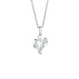 Women's Cactus Stainless Steel Clavicle Chain