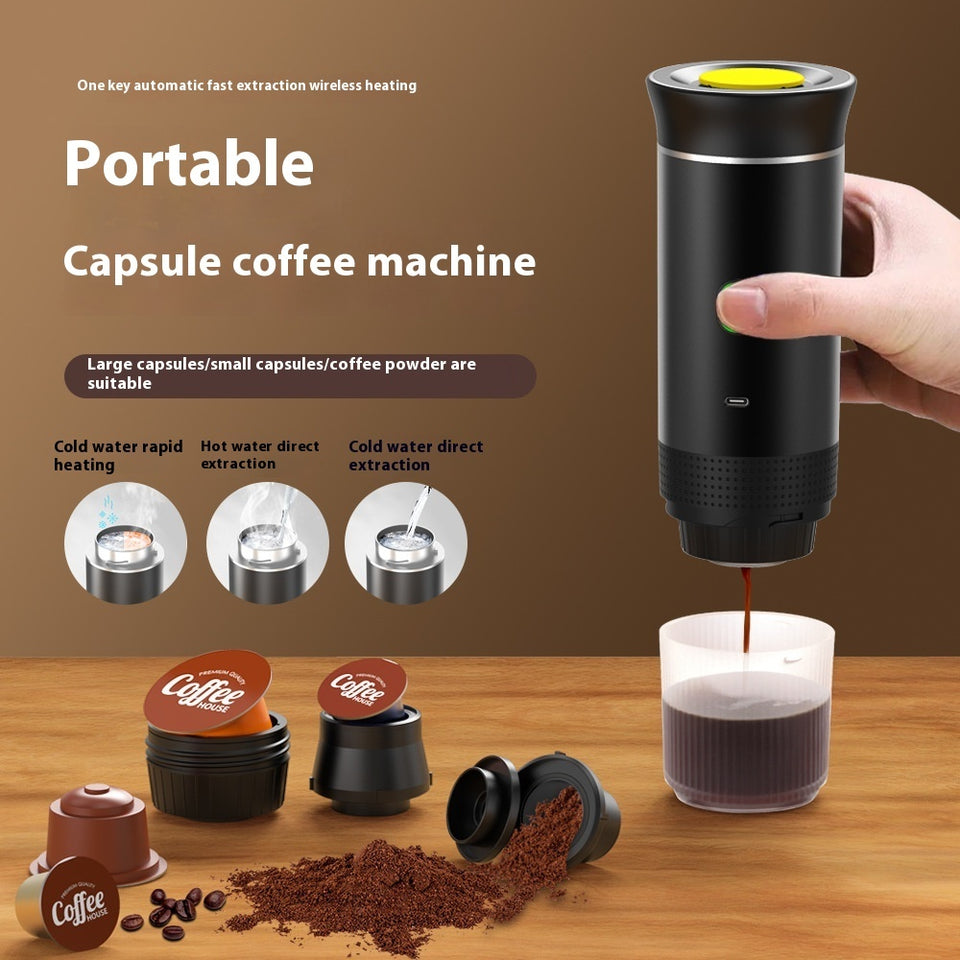 Portable Coffee Grinder & Maker | 3-in-1 Espresso Machine