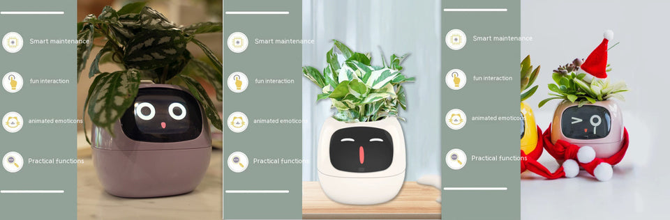 Smart Planter with AI | Fun Expressions & Easy Plant Care