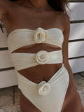 New Three-dimensional Flower Women's Swimsuit
