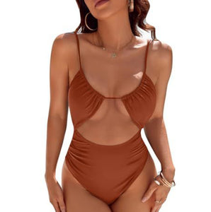 European And American Cute Women's One-piece Swimsuit