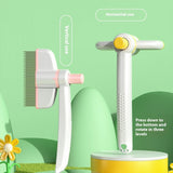 Self-Cleaning Cat Comb for Long Hair
