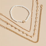 Multi-layer Anklet Retro Beach Metal Chain Anklet Suit