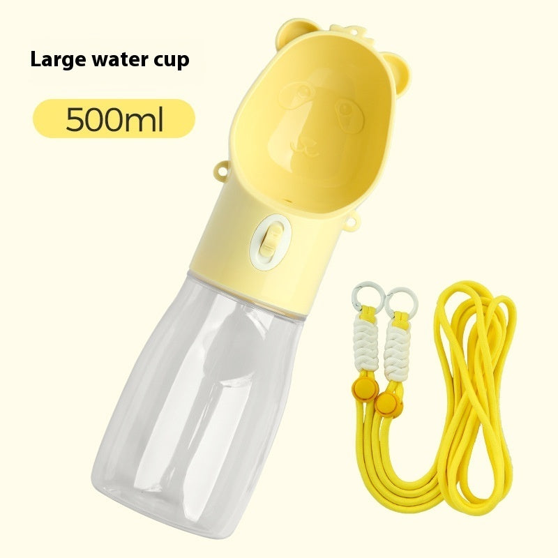 2-in-1 Portable Dog Water Bottle with Food Container